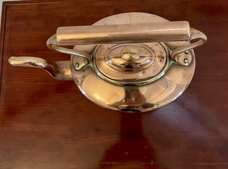 Antique George III Quality Copper Kettle - Image 3